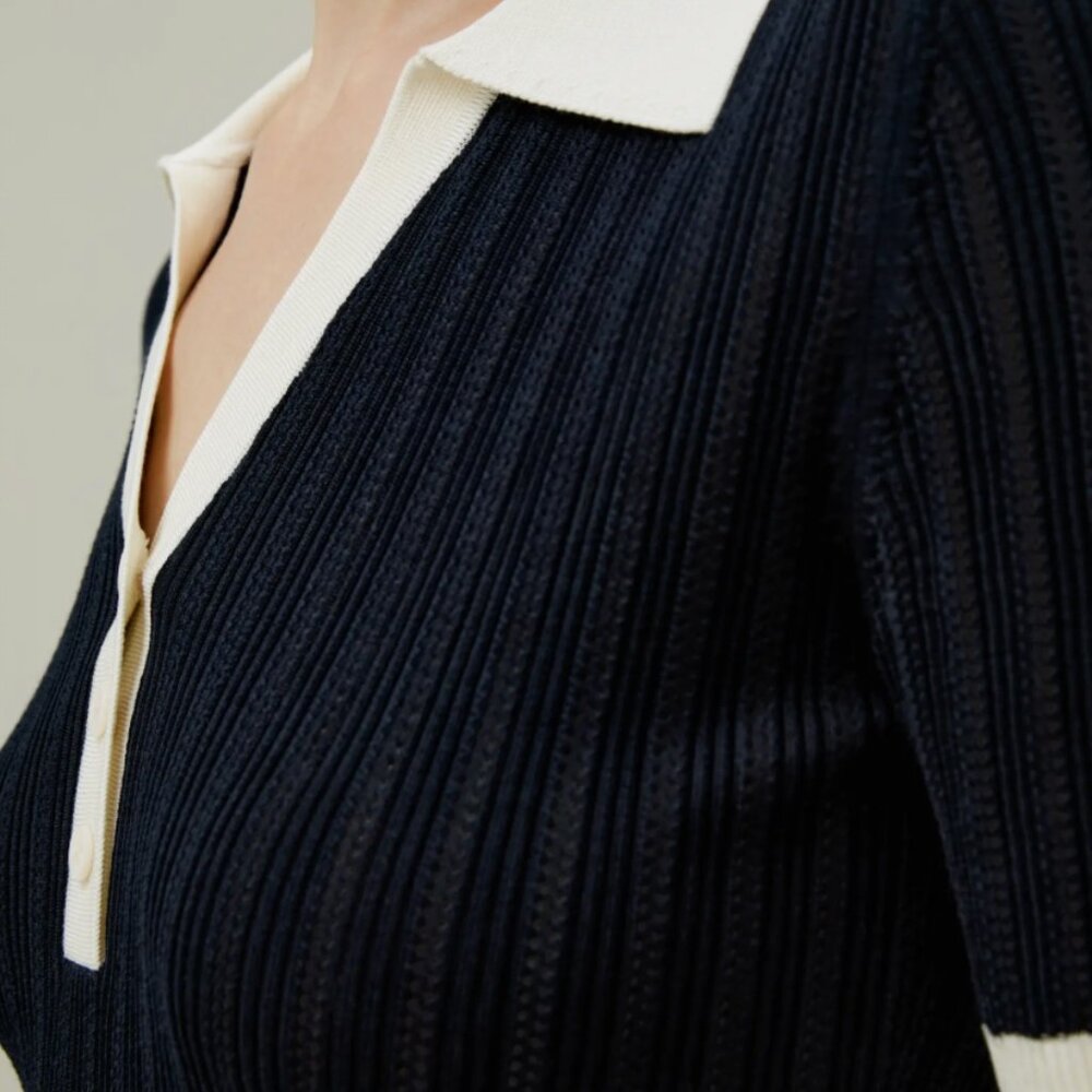 NWT Lilysilk Silk Knit Top - Picture 2 of 4